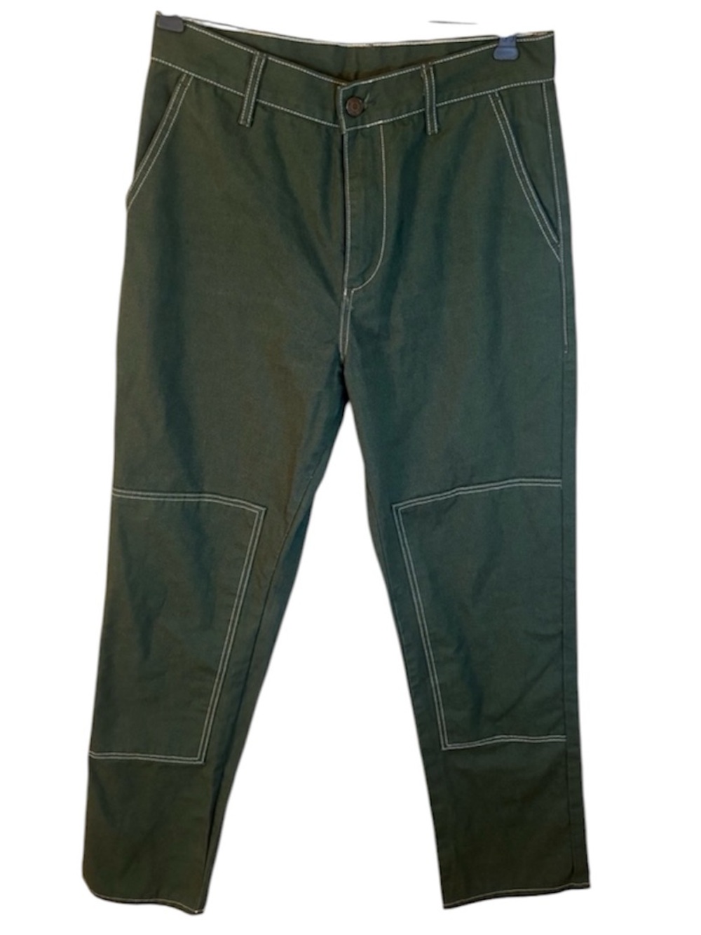 Daily Paper Utility Workwear Pants Contrast Stitch Streetwear Green Trousers